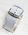 Bespoke Watch Strap in White Crocodile