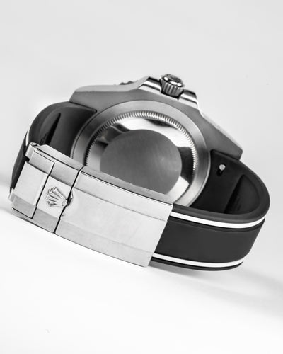 Solitaire Rubber straps in Zebra Black for Rolex GMT Master II