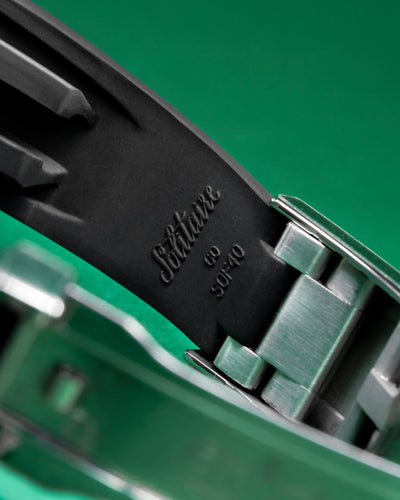 Solitaire Rubber straps in Classic Black for Rolex Daytona 116500