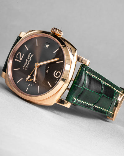 Bespoke Watch Strap in Hunter Green Crocodile