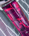 Bespoke Watch Strap in Tie Dye Red Crocodile