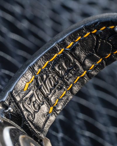 Bespoke Watch Strap in Black Crocodile