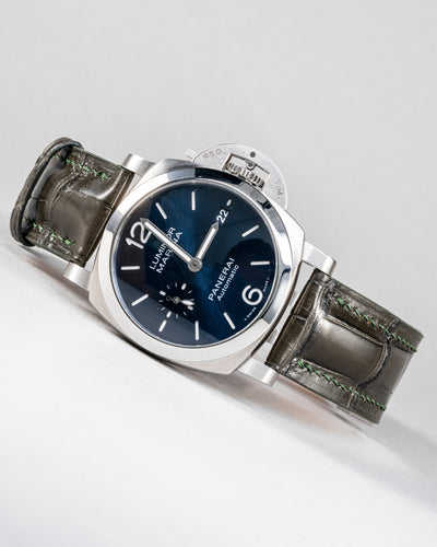Bespoke Watch Strap in Juniper Green Alligator