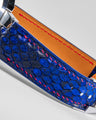 Bespoke Watch Strap in Electric Blue Python