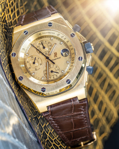 Bespoke Watch Strap in Brown Crocodile