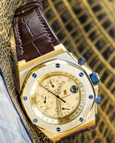 Bespoke Watch Strap in Brown Crocodile