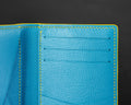 Bespoke Bifold Cardholder in Pearl Blue Crocodile Leather