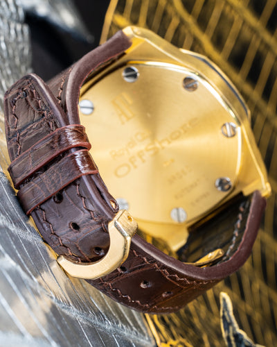 Bespoke Watch Strap in Brown Crocodile