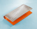 Bespoke Long Wallet in Grey Himalayan Crocodile