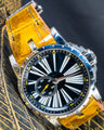 Bespoke Watch Strap in Yellow Himalayan Crocodile
