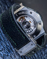 Bespoke Watch Strap in Black Chèvre