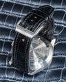 Bespoke Watch Strap in Black Crocodile