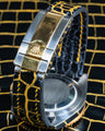 Bespoke Watch Strap in Black Gold Alligator