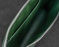Bespoke Clutch Bag in Green Ostrich