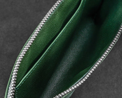 Bespoke Clutch Bag in Green Ostrich