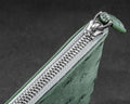 Bespoke Clutch Bag in Green Ostrich