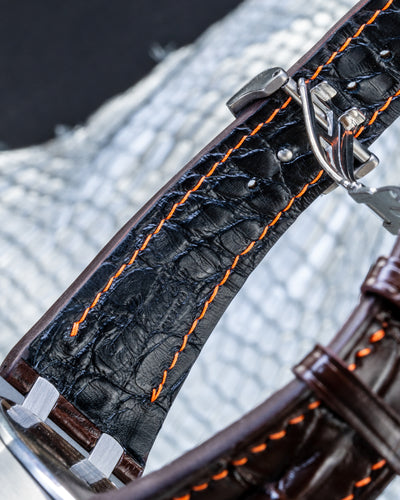 Bespoke Watch Strap in Dark Brown Crocodile