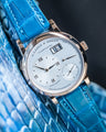 Bespoke Watch Strap in Miami Blue Crocodile