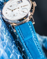 Bespoke Watch Strap in Miami Blue Crocodile