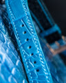 Bespoke Watch Strap in Miami Blue Crocodile