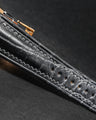 Bespoke Watch Strap in Metallic Black Alligator