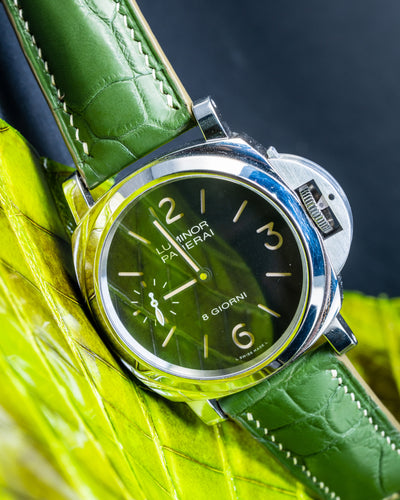 Bespoke Watch Strap in Pine Green Alligator