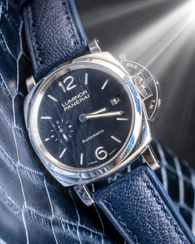 Bespoke Watch Strap in Navy Blue Chèvre