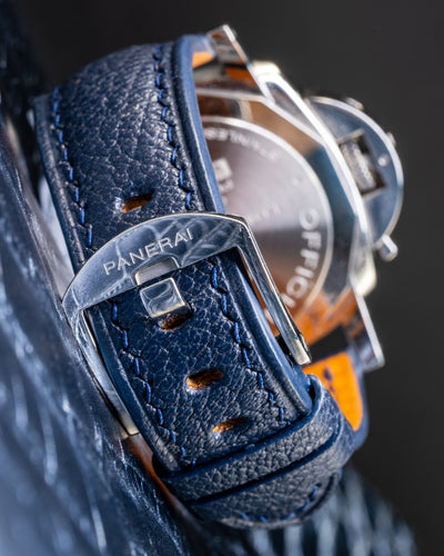Bespoke Watch Strap in Navy Blue Chèvre
