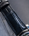 Bespoke Watch Strap in Black Crocodile