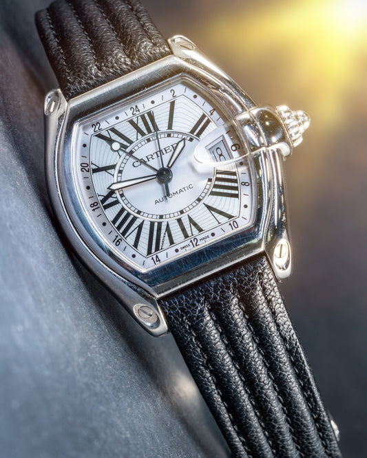 Bespoke Watch Strap in Black Chèvre