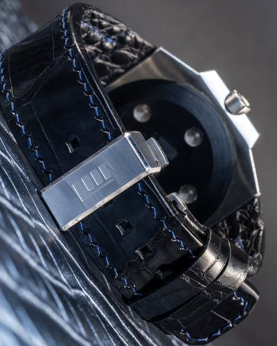 Bespoke Watch Strap in Jet Black Crocodile