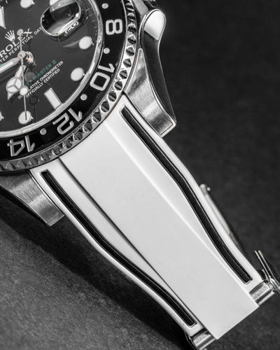 Solitaire Rubber straps in Cookie White for Rolex GMT Master II 116710LN