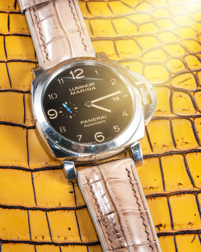 Bespoke Watch Strap in Ombre Brown Crocodile