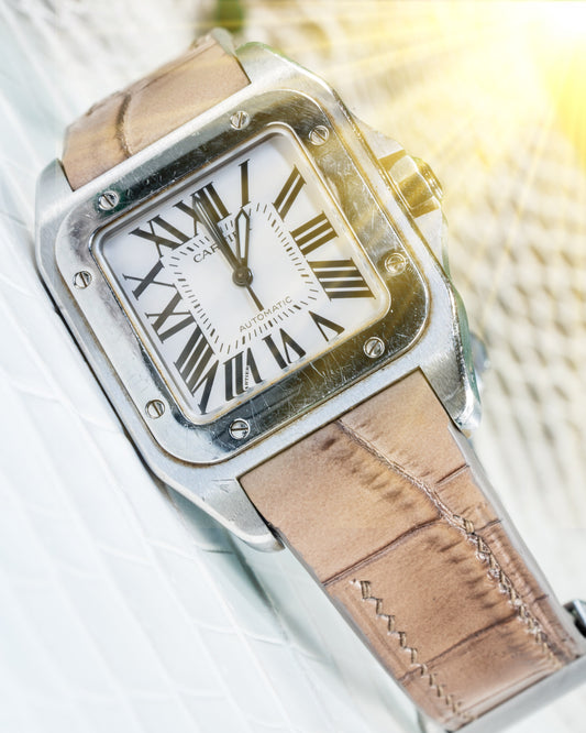 Bespoke Watch Strap in Ombre Brown Crocodile
