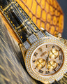 Bespoke Watch Strap in Gold Brushed Alligator