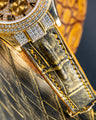 Bespoke Watch Strap in Gold Brushed Alligator