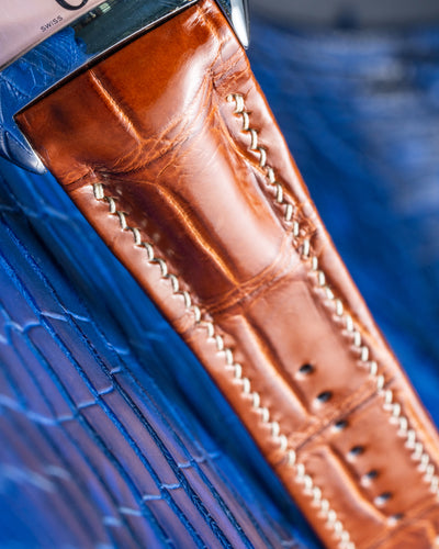 Bespoke Watch Strap in Chestnut Brown Alligator