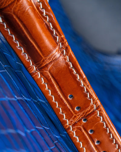 Bespoke Watch Strap in Chestnut Brown Alligator