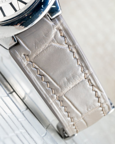 Bespoke Watch Strap In Rhino Grey Crocodile