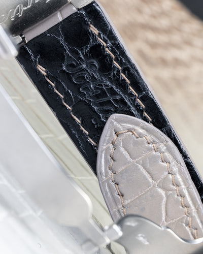 Bespoke Watch Strap In Rhino Grey Crocodile