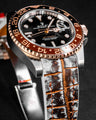 Bespoke Watch Strap in Rosegold rubbed off Alligator