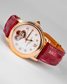 Bespoke Watch Strap in Blood Red Crocodile