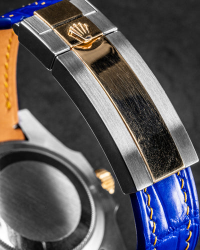 Bespoke Watch Strap in Electric Blue Crocodile