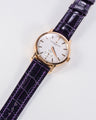 Bespoke Watch Strap in Purple Crocodile