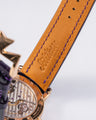 Bespoke Watch Strap in Purple Crocodile