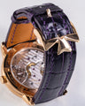 Bespoke Watch Strap in Purple Crocodile