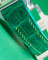 Bespoke Watch Strap in Emerald Green Crocodile