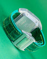 Bespoke Watch Strap in Emerald Green Crocodile