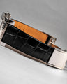Bespoke Watch Strap in Jet Black Crocodile