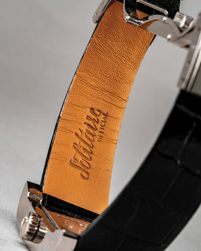Bespoke Watch Strap in Jet Black Crocodile